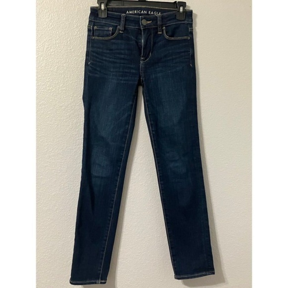 American Eagle Women's Next Level Stretch Skinny Jeans Size 0 Short ~ NEW